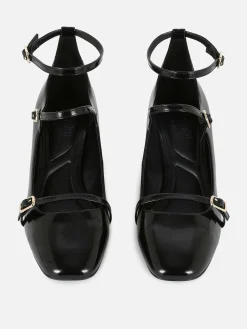 Discount Primark Babies à Talons Et à Triple Bride Rita Ora Noir