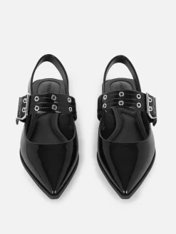 Online Primark Ballerines à Talon Ouvert Et à Boucle Noir