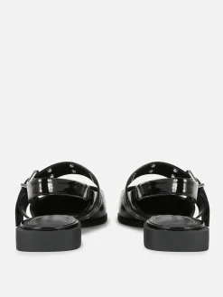 Online Primark Ballerines à Talon Ouvert Et à Boucle Noir