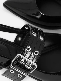 Online Primark Ballerines à Talon Ouvert Et à Boucle Noir