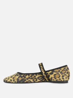 Clearance Primark Ballerines Babies Léopard Multicolore
