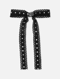 Primark Barrette Avec Nœud En Dentelle Halloween Noir