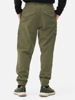 Sale Primark Bas De Jogging Cargo Stretch à Coupe Décontractée Vert