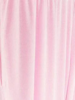 New Primark Bas De Pyjama Côtelé à Revers Rose clair