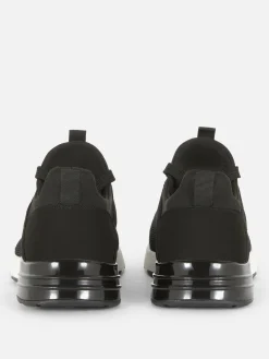 Online Primark Baskets à Lacets Avec Talons à Bulle Noir