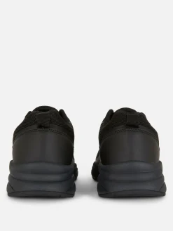 New Primark Baskets à Semelle épaisse Et Empiècements Noir