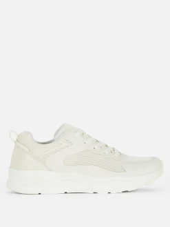 Clearance Primark Baskets à Semelle épaisse Et Empiècements Naturel