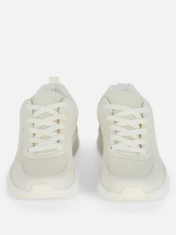 Clearance Primark Baskets à Semelle épaisse Et Empiècements Naturel