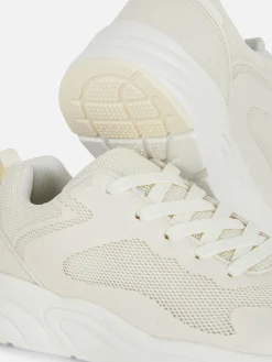 Clearance Primark Baskets à Semelle épaisse Et Empiècements Naturel