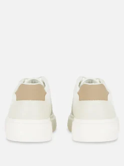 Clearance Primark Baskets Basses à Lacets Kem Blanc