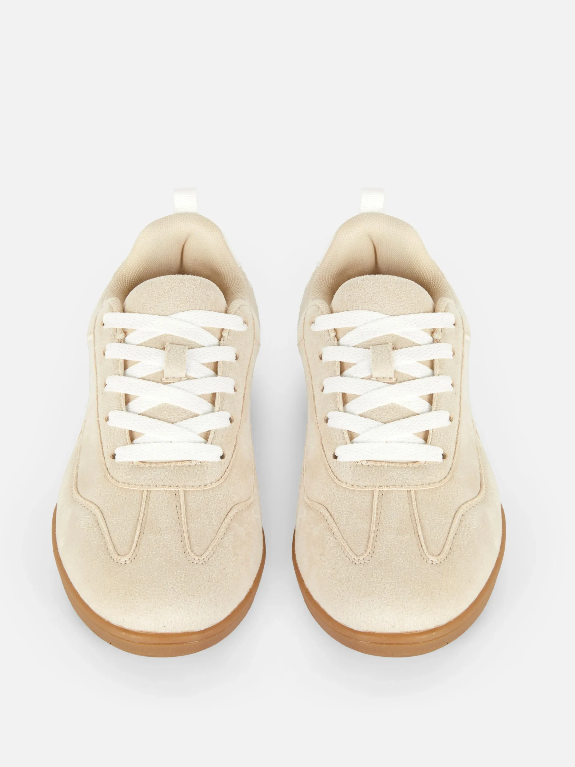 Discount Primark Baskets Basses à Semelle En Gomme Beige