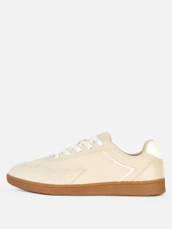 Discount Primark Baskets Basses à Semelle En Gomme Beige