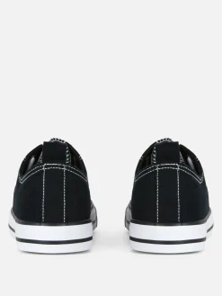 Discount Primark Baskets Basses Classiques En Toile Noir/Blanc