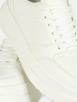 New Primark Baskets Basses Compensées Blanc