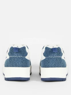 Clearance Primark Baskets Basses En Denim Disney Lilo & Stitch Bleu