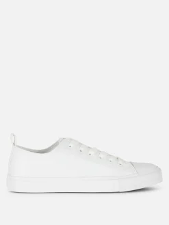 Best Primark Baskets Basses En Simili Cuir Blanc