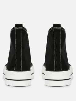 Hot Primark Baskets Classiques En Toile Noir