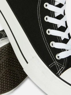 Hot Primark Baskets Classiques En Toile Noir