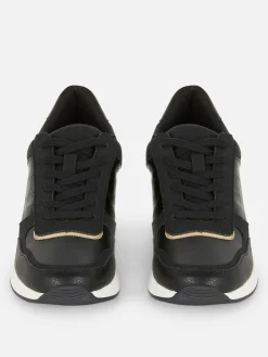 Online Primark Baskets Compensées à Lacets Noir