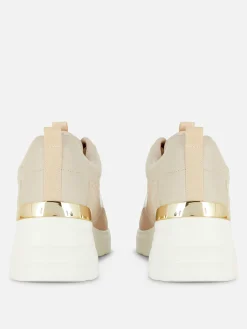 Best Primark Baskets Compensées Avec Finitions Métallisées Rose poudré