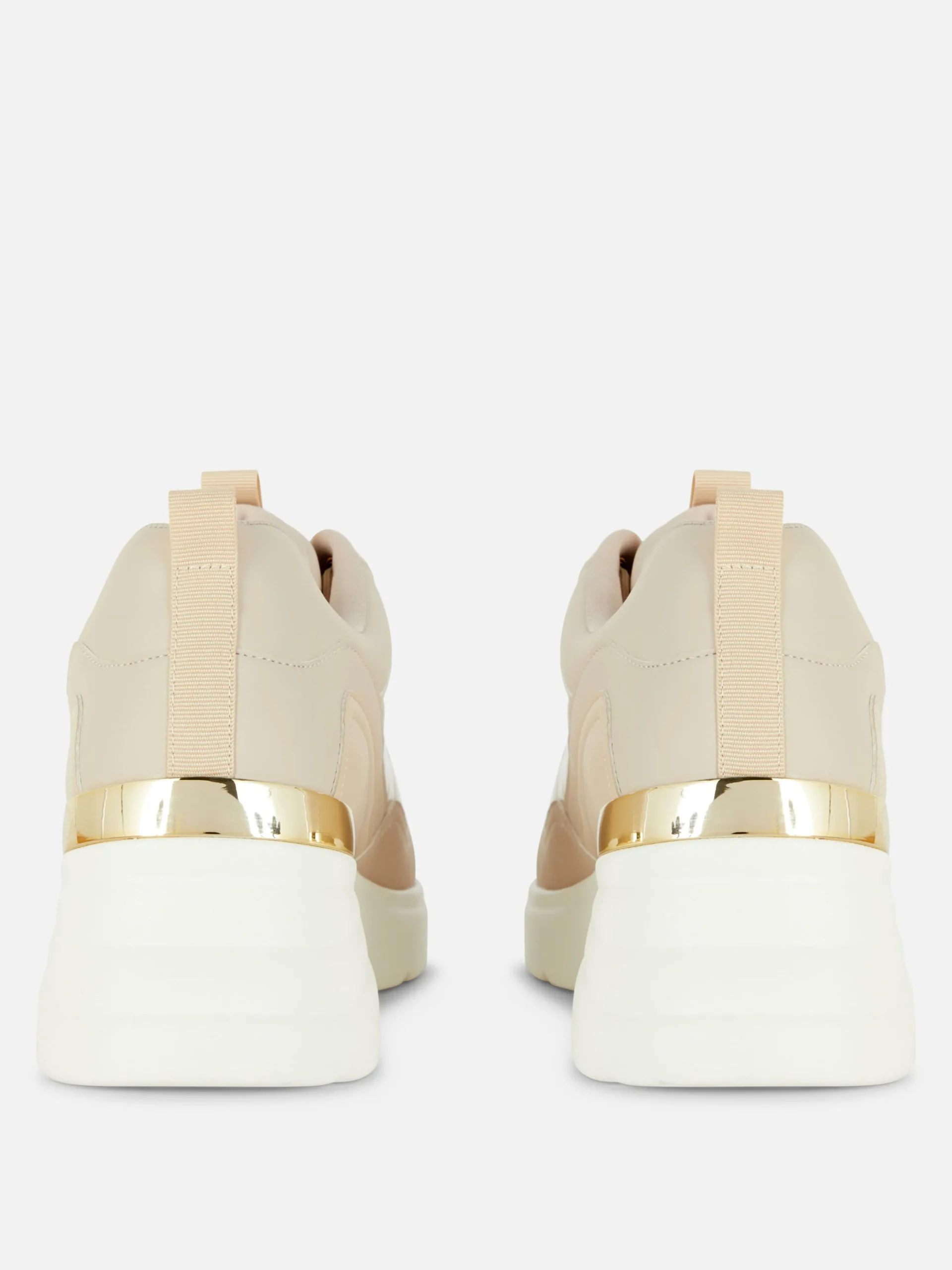 Best Primark Baskets Compensées Avec Finitions Métallisées Rose poudré