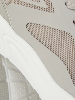 Online Primark Baskets En Maille à Semelle épaisse Grège