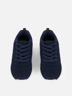 Hot Primark Baskets En Tissu à Lacets Bleu marine