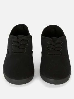 Best Primark Baskets En Toile à Lacets Noir