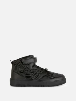 Hot Primark Baskets Hautes à Motif En Relief Marvel Spider-Man Noir