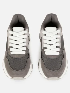 Discount Primark Baskets épaisses à Empiècements Gris