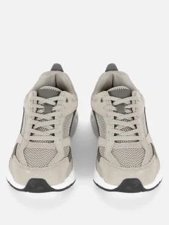 Primark Baskets Sport à Empiècement En Maille Gris