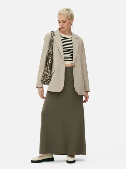 Online Primark Blazer à Boutonnage Simple à Coordonner Grège