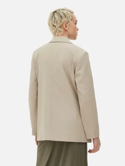 Online Primark Blazer à Boutonnage Simple à Coordonner Grège