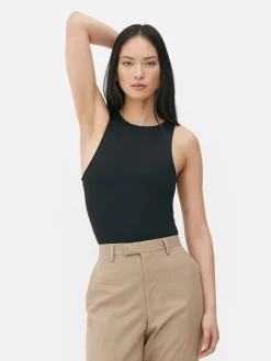Discount Primark Body Sans Manches à Col Nageur Noir