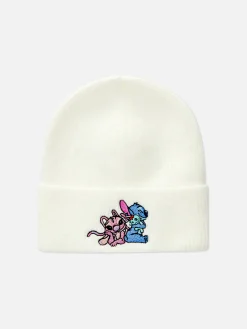 Primark Bonnet Côtelé Disney Lilo & Stitch Écru