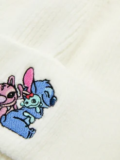 Primark Bonnet Côtelé Disney Lilo & Stitch Écru