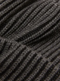 Online Primark Bonnet En Tricot Côtelé Kem Anthracite