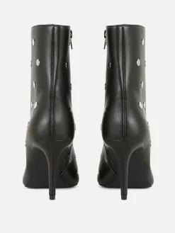 Hot Primark Bottes à Bout Pointu Et Talon Aiguille Noir