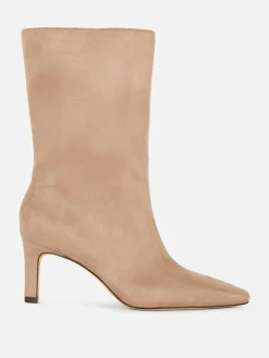 Online Primark Bottes à Talons Aiguilles En Suédine Taupe