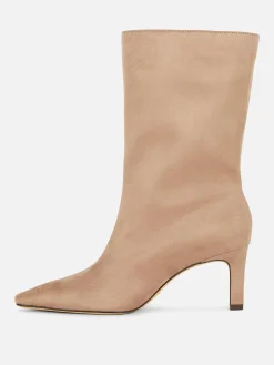 Online Primark Bottes à Talons Aiguilles En Suédine Taupe