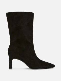 Primark Bottes à Talons Aiguilles En Suédine Noir