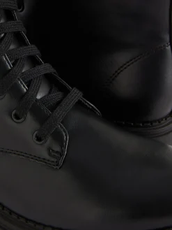 Hot Primark Bottes De Motard à Lacets Noir