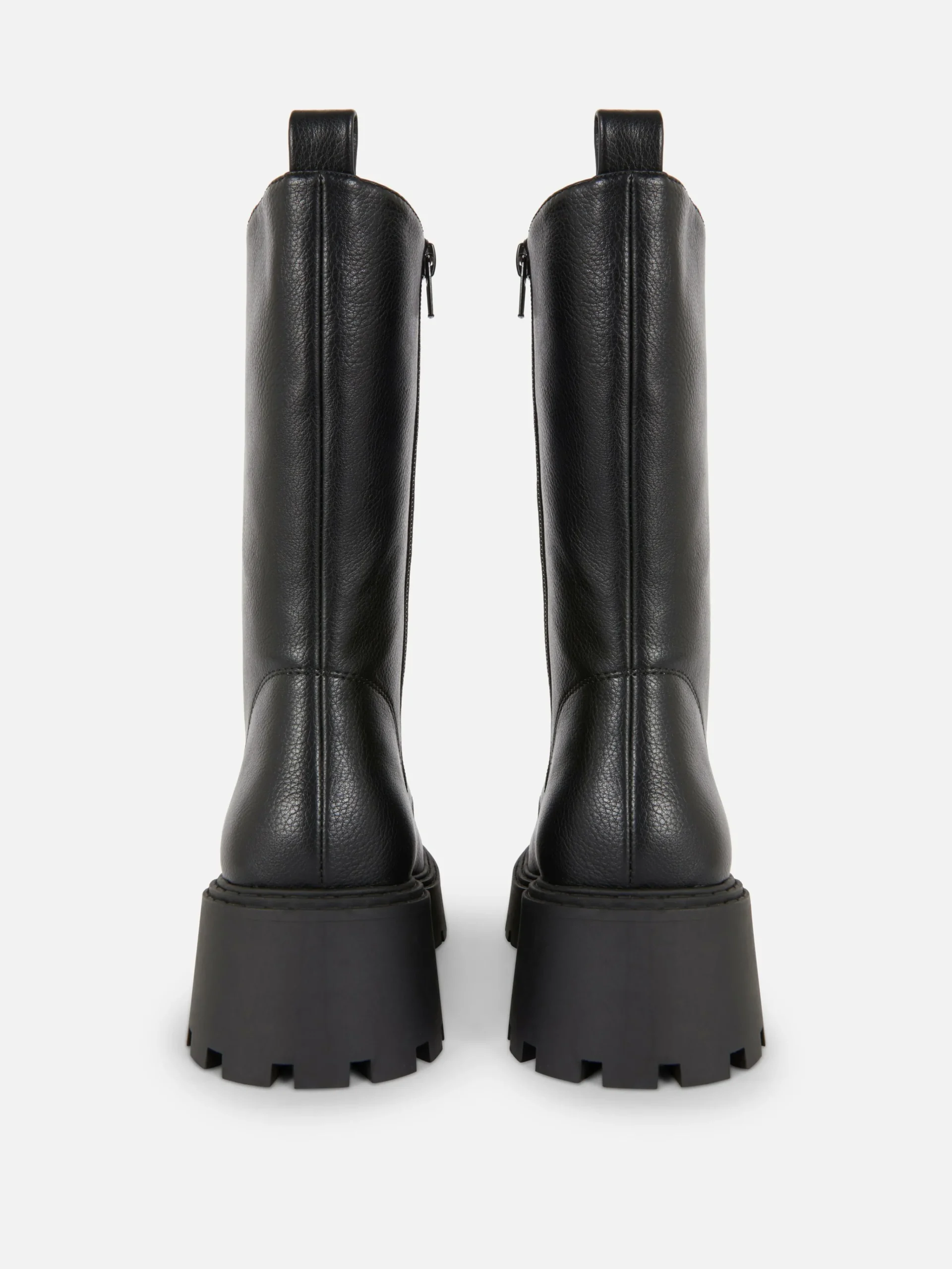 Discount Primark Bottes De Motard épaisses à Lacets Noir