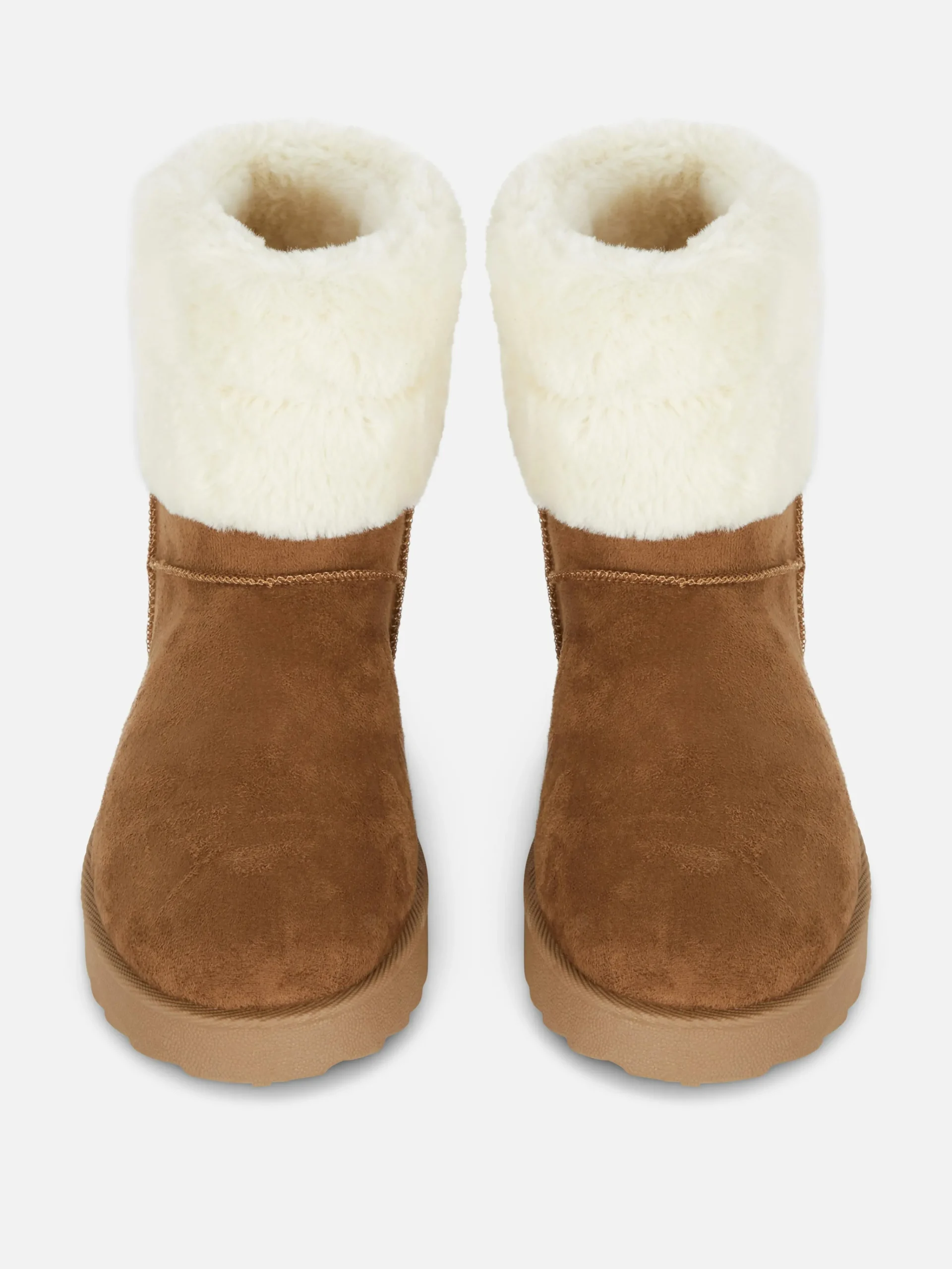 Sale Primark Bottes Doublées En Fausse Fourrure Fauve