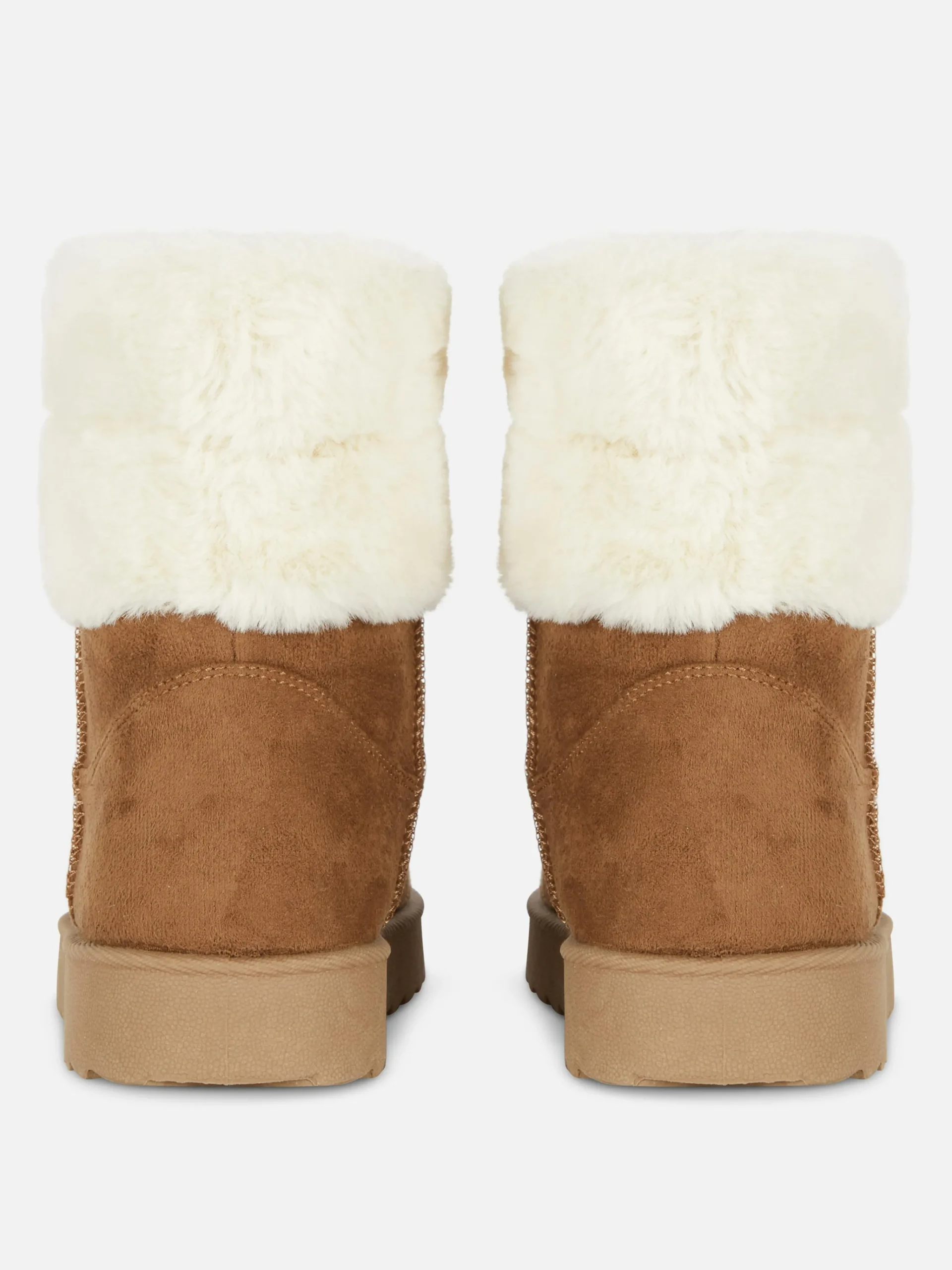 Sale Primark Bottes Doublées En Fausse Fourrure Fauve