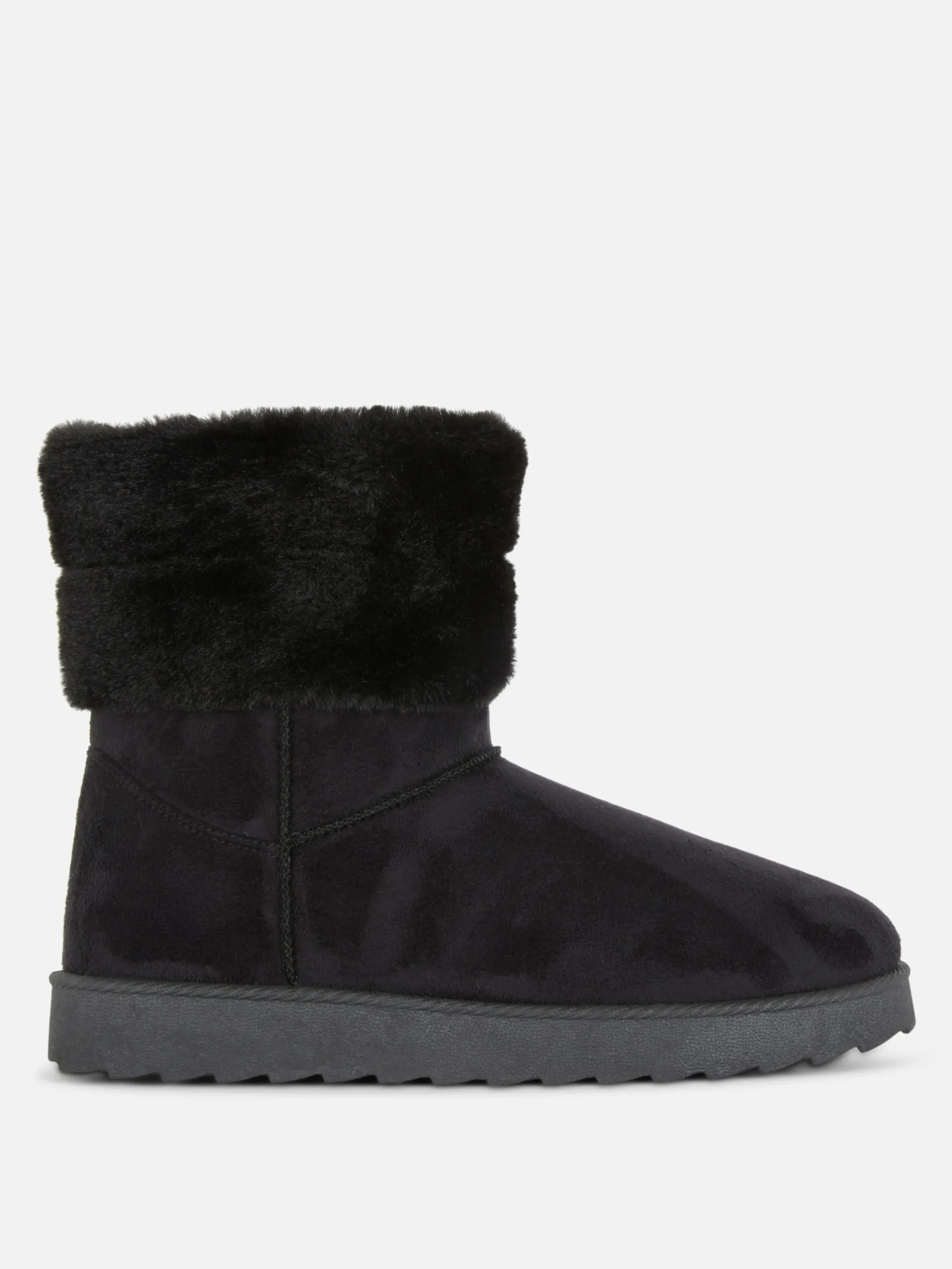 Outlet Primark Bottes Doublées En Fausse Fourrure Noir