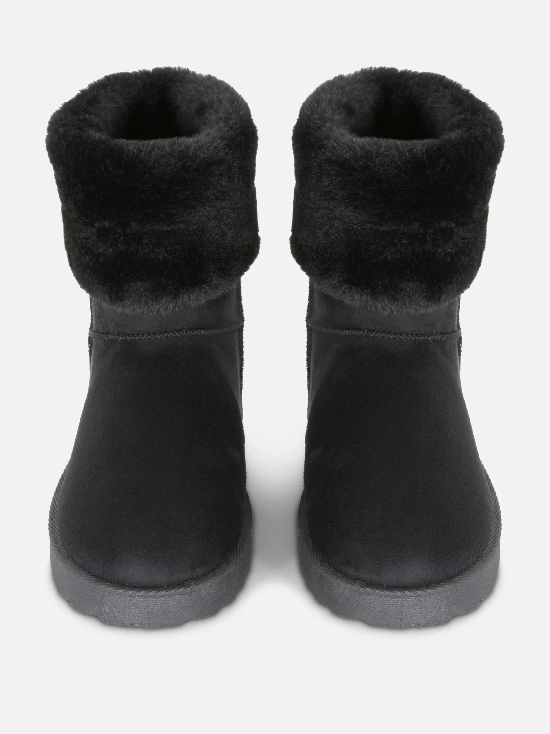 Outlet Primark Bottes Doublées En Fausse Fourrure Noir