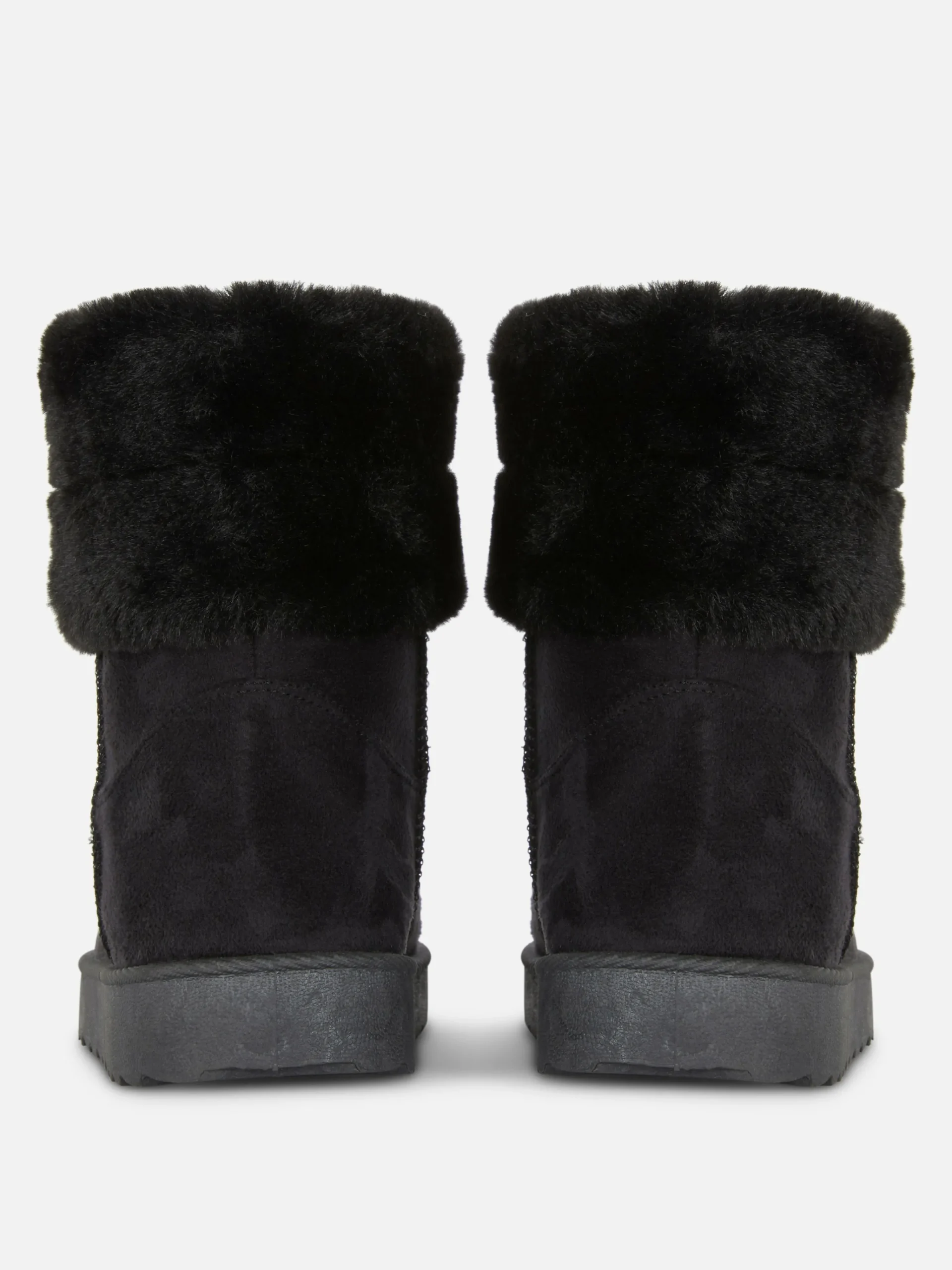 Outlet Primark Bottes Doublées En Fausse Fourrure Noir
