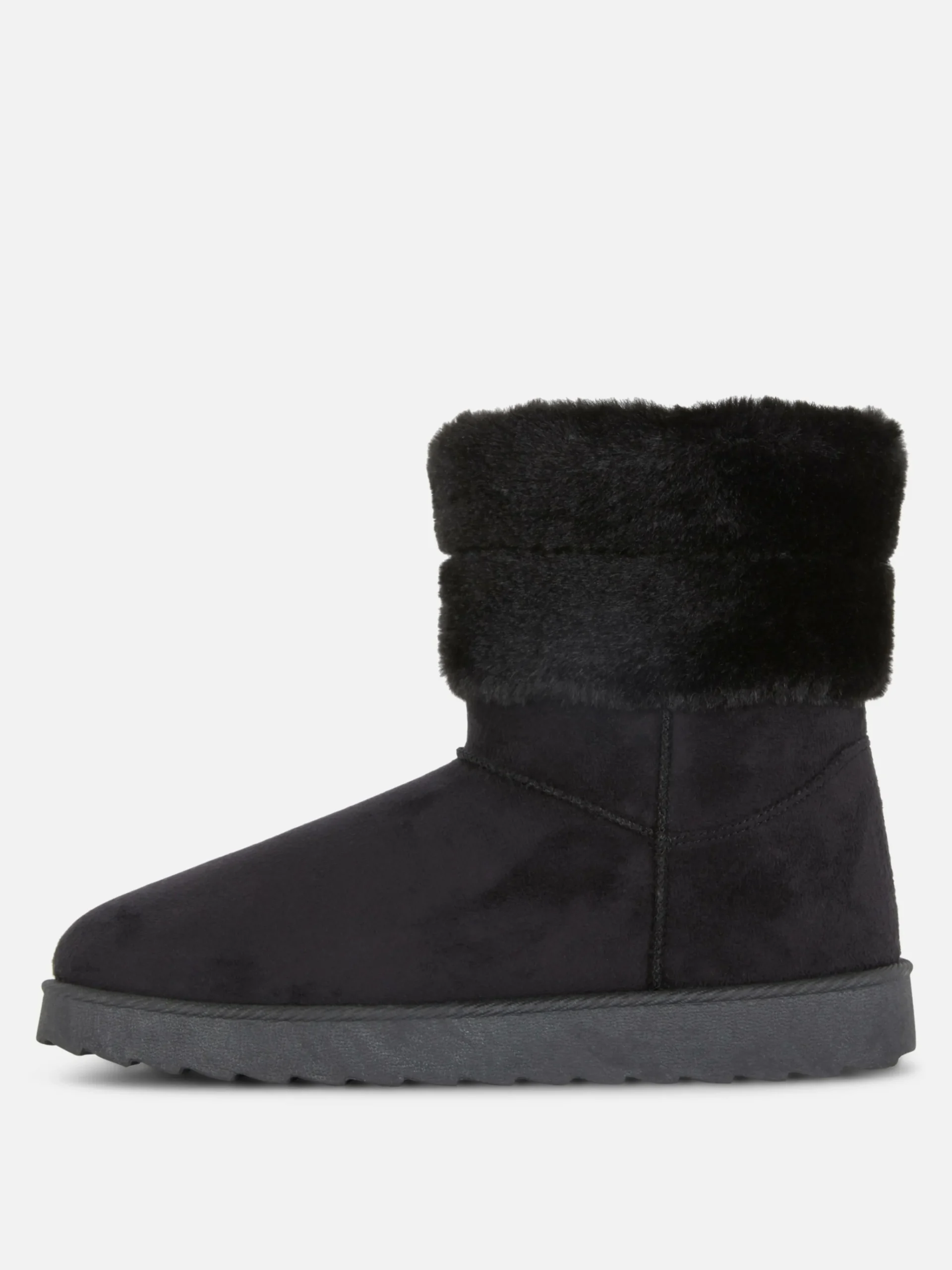 Outlet Primark Bottes Doublées En Fausse Fourrure Noir