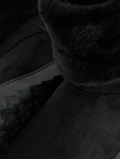 Outlet Primark Bottes Doublées En Fausse Fourrure Noir